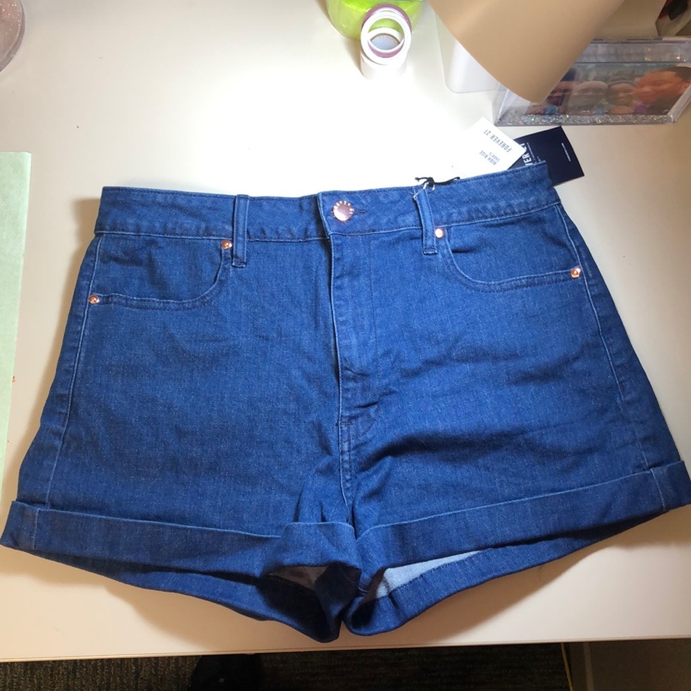 Forever 21 High Rise Cuffed Shorts